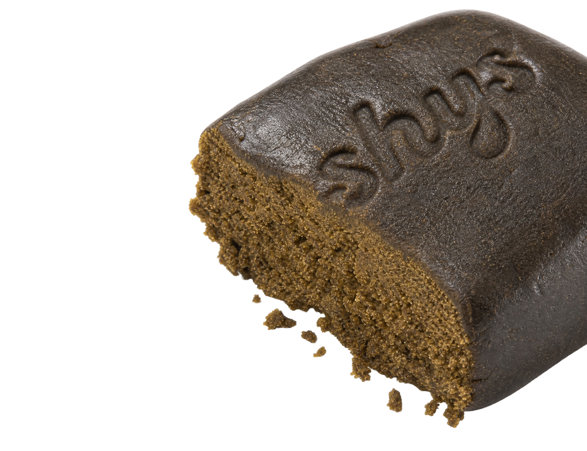 Résine Black Butter Hashys, morceau tamponné